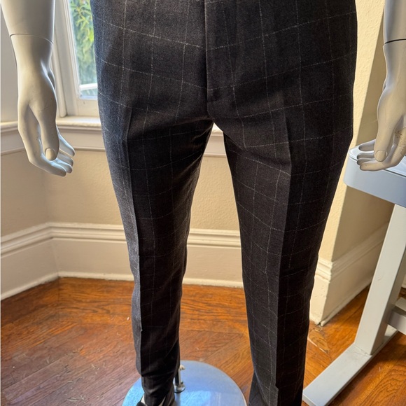 J. Crew Gray Plaid Men's Dress Pants - Picture 5 of 8